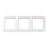 JUNG Рамка 3-кратная с полем для надписи белая