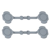 Legrand Plexo Серый Комплект из 4 колпачков(на винты)