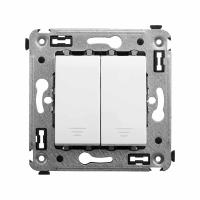 DKC Avanti Белое облако Кнопка двухклавишная