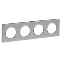 SE Odace Алюминий/Алюминий (пластик) Рамка 4-ая