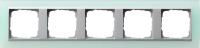 Gira Event Opaque Салатовый/Алюминий Рамка 5-ая