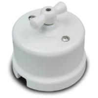 BIRONI Лизетта Керамика Белый Выключатель 1-кл