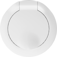 Donel Накладка для розетки Schuko с заземлением, с крышкой, 16A 250 В~, матовый белый, серия D16, DO45433