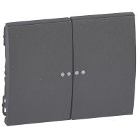 Legrand Galea Life Темная Бронза Клавиша 2-ая c точечной подсветкой