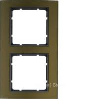 Berker B.3 Коричневый/антрацитовый Рамка 2-местная