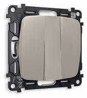 Комплект механизма 3-клавишного выключателя OMEGA MO365010 Серо-бежевый матовый QUANT