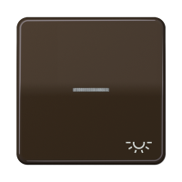 JUNG CD 500/CD plus Коричневая Клавиша 1-ая с/п с символом ОСВЕЩЕНИЕ