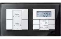 SE Merten SM M-Elegance Стекло Черное кальцит Рамка 2-ая