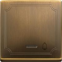 SE Merten SD Античная латунь Клавиша со световой индикацией, «звонок» (MTN437843)