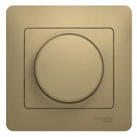 SE Glossa Титан Светорегулятор (диммер) поворотный, 300Вт (в сборе с рамкой)