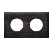 BIRONI Шедель Бук Угольно-черный Рамка 2-ая Форма квадрат (скрытый монтаж)