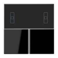 JUNG KNX Черный Набор накладок для комнатного регулятора