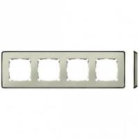Simon 82 Detail Слоновая кость, основание шампань Рамка 4-ая