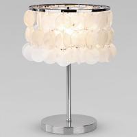 Настольный светильник с Перламутром 208101 хром Eurosvet Sandra