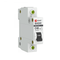 EKF Basic ВА 47-29 Автоматический выключатель  (С) 1P  40А 4,5кА