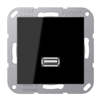 JUNG Мультимедиа разъём, чёрный