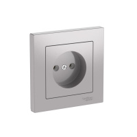 Systeme Electric AtlasDesign Алюминий Розетка без заземления, 16А, в сборе, быстрозажим. клем.