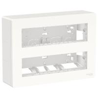 SE Unica System+ Блок открытой установки 2х4 антибактериальный