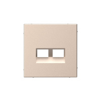 Systeme Electric ArtGallery Песочный Накладка двойная для информационных функций типа Keystone