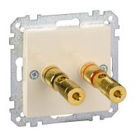 SE Merten SM Беж Плата центральная для розетки с разъемом для громкоговорителя (MTN468844)