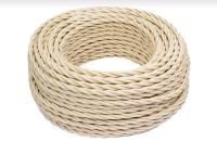 BIRONI Песочное золото матовый Витой провод 2*2,5 150м BIRONI Песочное золото матовый Витой провод 2*2,5 150м