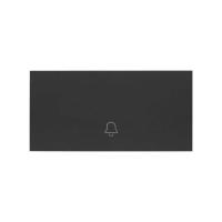 Simon 100 Черный матовый  Клавиша выключателя с пиктограммой «звонок»