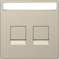 SE Merten D-Life Сахара Накладка центральная для 2-х модульных разъемов