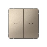 Systeme Electric ArtGallery Шампань Выключатель 2-клавишный для жалюзи, 2х сх.4, 10А, механизм