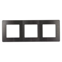 ЭРА Рамка для розеток и выключателей Серия 12 12-5103-12 на 3 поста, Эра12 Сатин, графит