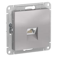 SE AtlasDesign Алюминий Розетка компьютерная RJ45, кат. 6A, механизм