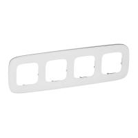 Legrand Valena ALLURE Белое стекло Рамка 4-ая