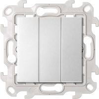 Simon 24 алюминий Трехклавишный выключатель 10AX 250В~ Harmonie Simon 24 алюминий Трехклавишный выключатель 10AX 250В~ Harmonie