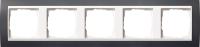 Gira Event Антрацит/Бел.глянц. Рамка 5-ая