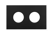 BIRONI Шедель Бриз Черный матовый Рамка 2-ая (скрытый монтаж)