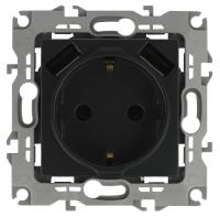 ЭРА 12-4109-05 Антрацит Розетка 2P+E 16A-250В, штор. с 2xUSB 5В-3А, 12