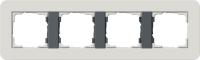Gira E3 Светло-серый/Антрацит Рамка 4-ая