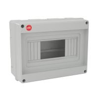 DKC Щиток настенный, ral 7035, без крышки, 8мод.