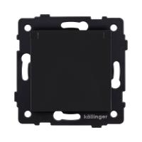 Розетка штепсельная SCHUKO 16A/250 В с крышкой, черный матовый Kollinger REA-006BM для Aspekt, Eleganz, Reflex