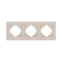 Рамка 3-постовая, золотой Kollinger Eleganz Plex EP3GD