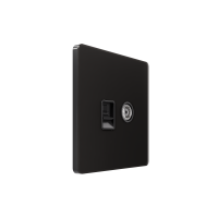 Systeme Electric Systeme Infinity Полярная ночь Розетка информационная TV/FM и RJ-45 кат.5е