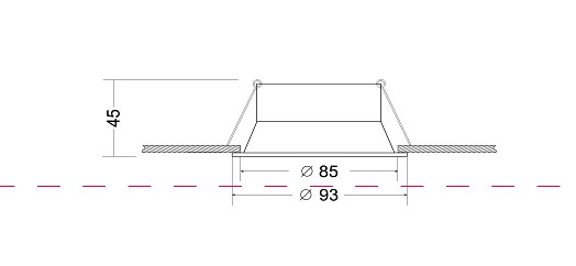 Встраиваемый светильник DL028-2-01W Maytoni Dot