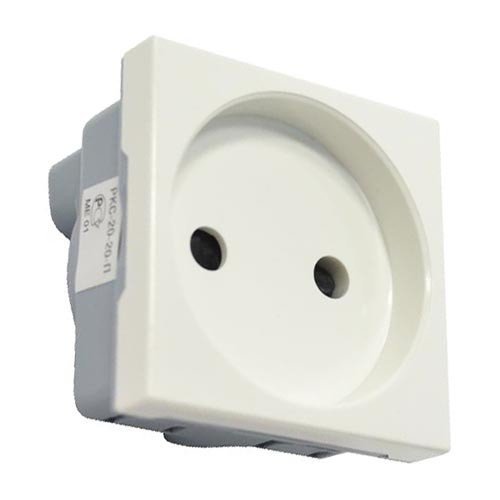 IEK Розетка без з/к 2к, 2 модуля (белая) РКС-20-20-П