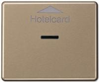 JUNG SL 500 Бронза Накладка карточного выключателя золотая