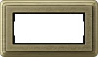 Gira ClassiX Art Бронза/Бронза Рамка 2-ая без перегородки