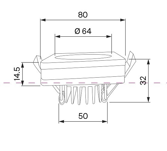 Встраиваемый светильник DL303-L7W4K Maytoni Phanton