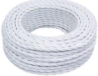 BIRONI Белый матовый Витой провод 2*2,5  20м BIRONI Белый матовый Витой провод 2*2,5  20м