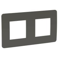 SE Unica Studio Дымчато-серая/Белая Рамка 2-ная