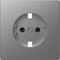 SE Merten D-Life Нержавеющая Сталь Накладка центральная для механизма розетки