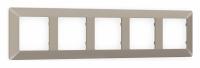 Рамка ALFA Line (Серо-бежевый матовый) 5-ая AF110365
