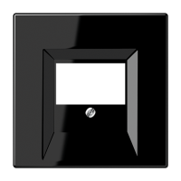 JUNG LS 990 Черная Накладка розетки ТАЕ,моно/стерео-аудиорозетки, комбинированной вставки